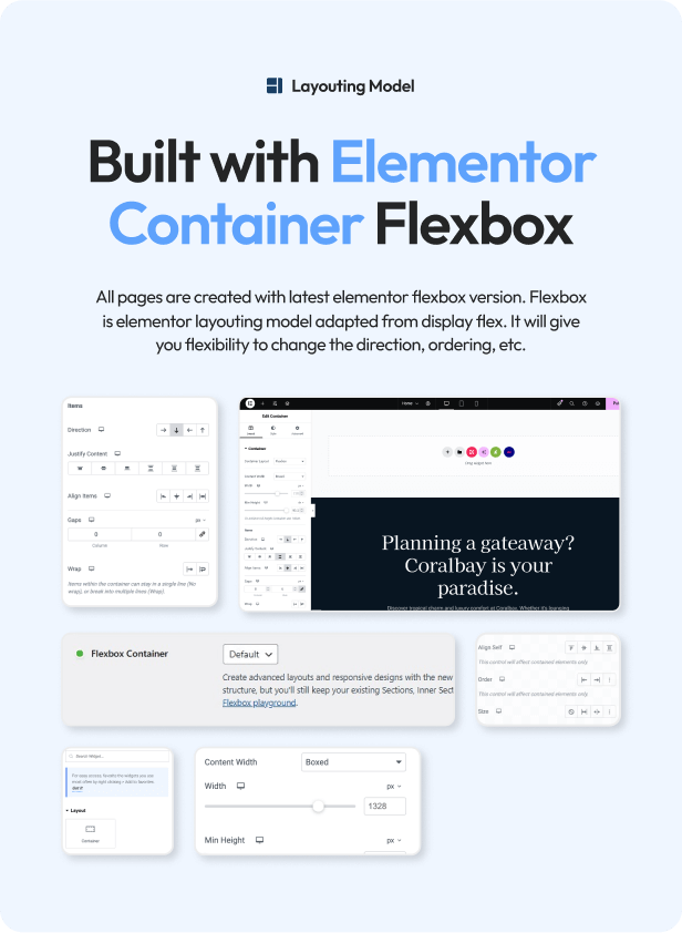 Coralbay - Beach Club Lounge Bar & Resort Elementor Template Kit