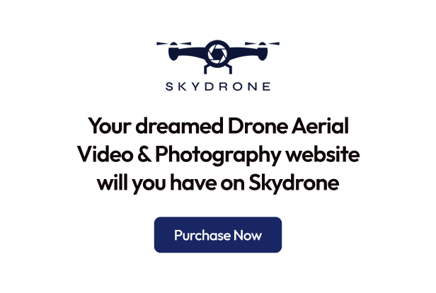 Skydrone - Drone Aerial Video & Photography Elementor Template Kit