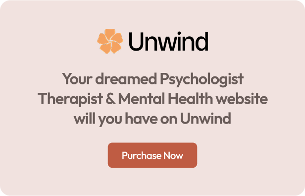 Unwind - Psychologist Therapist & Mental Health Elementor Template Kit