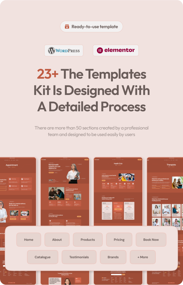 Unwind - Psychologist Therapist & Mental Health Elementor Template Kit