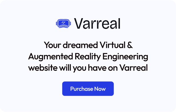 Varreal  - Virtual & Augmented Reality Engineering Elementor Template Kit